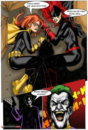 Porn comic Joker VS Batwoman. Batman. Shade.