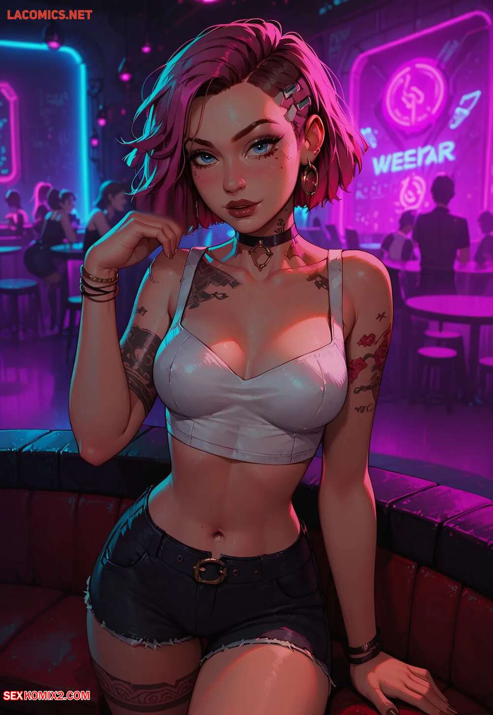 Porn comic Judy at the Club. LowFireStudios