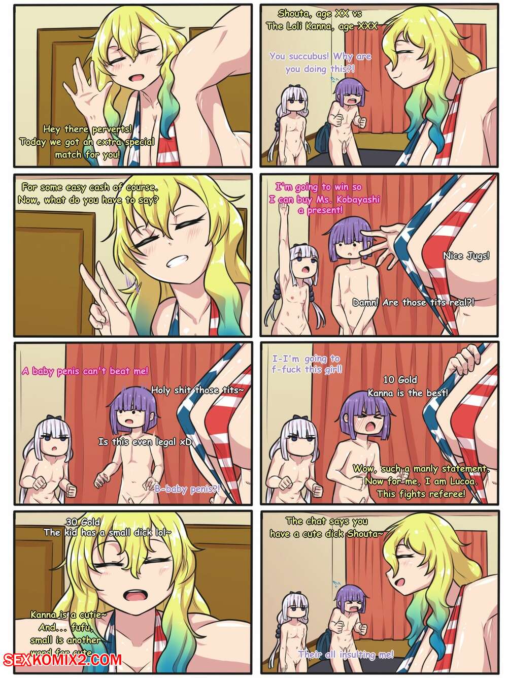 Porn comic Kanna & Lucoa vs Shouta. Mythios