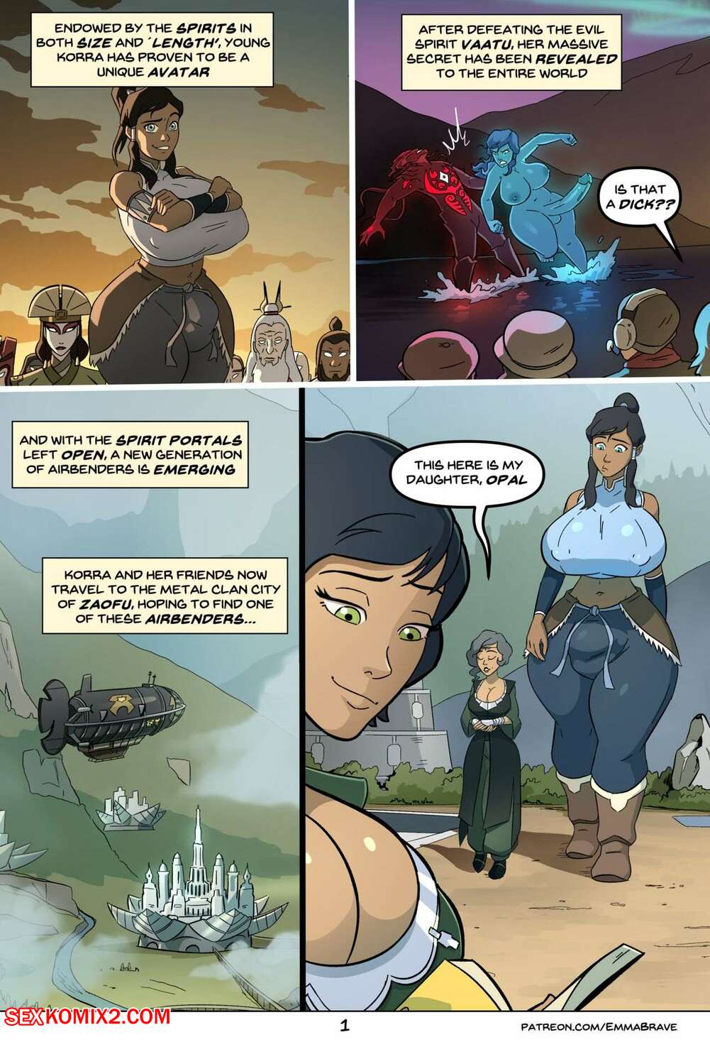 Porn comic Korra. Book Three. EmmaBrave