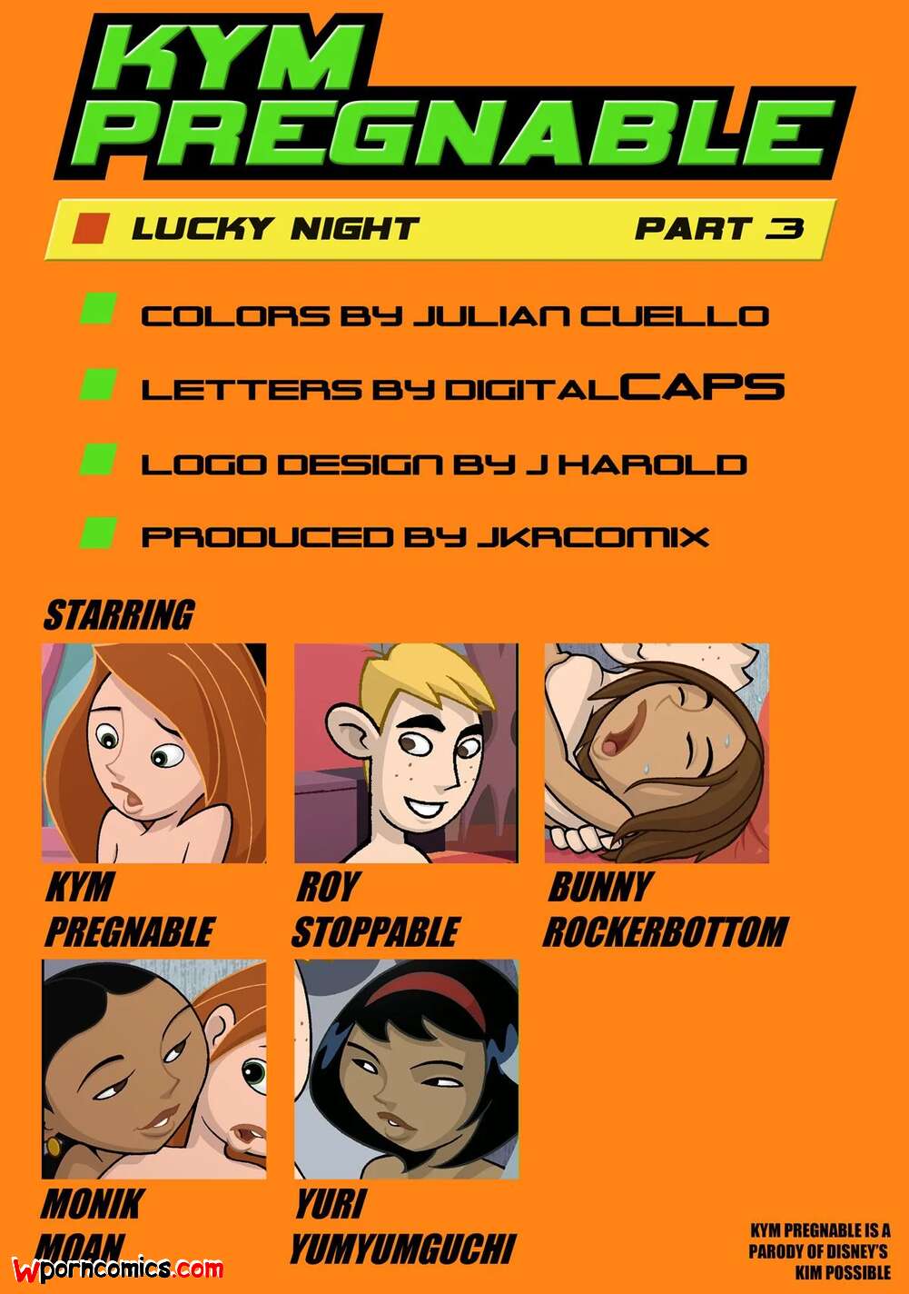 Porn comic Kym Pregnable. Chapter 3. Kim Possible. JKRComix.