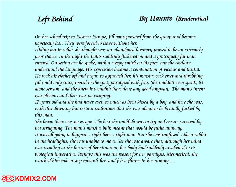 Porn comic Left Behind. Haunte.