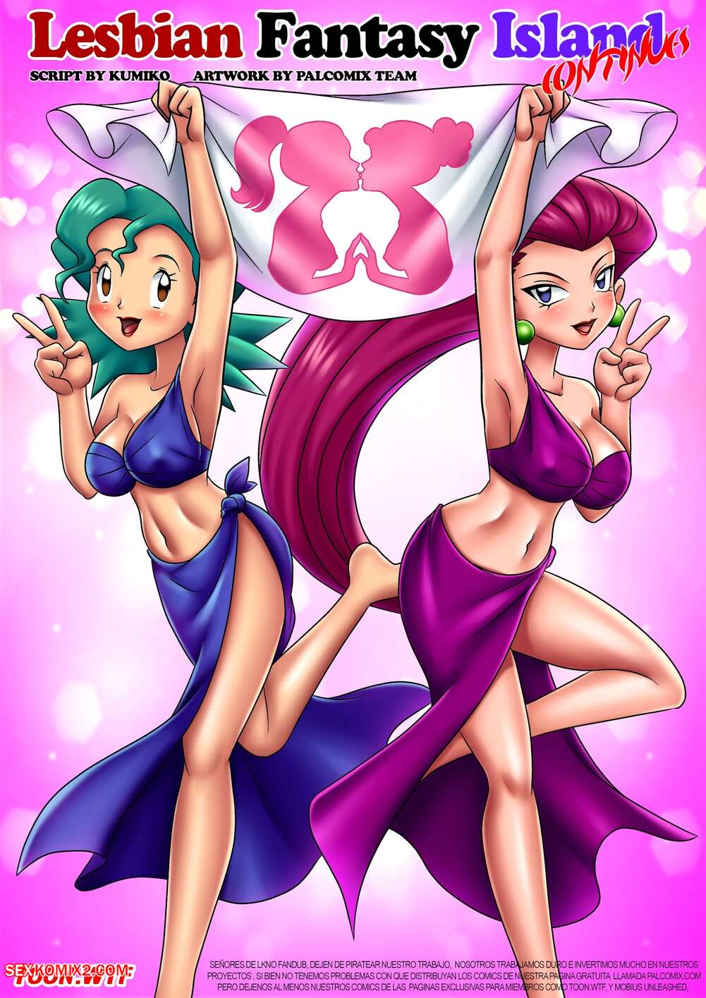 Porn comic Lesbian Fantasy Island. Chapter 4 and 5. Palcomix.