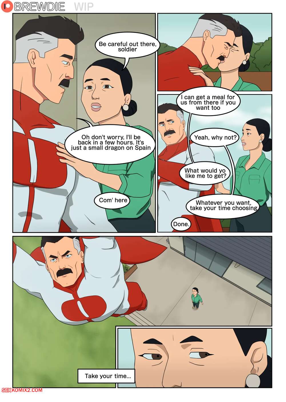 Porn comic Mark x Debbie. Invincible. Brewdie