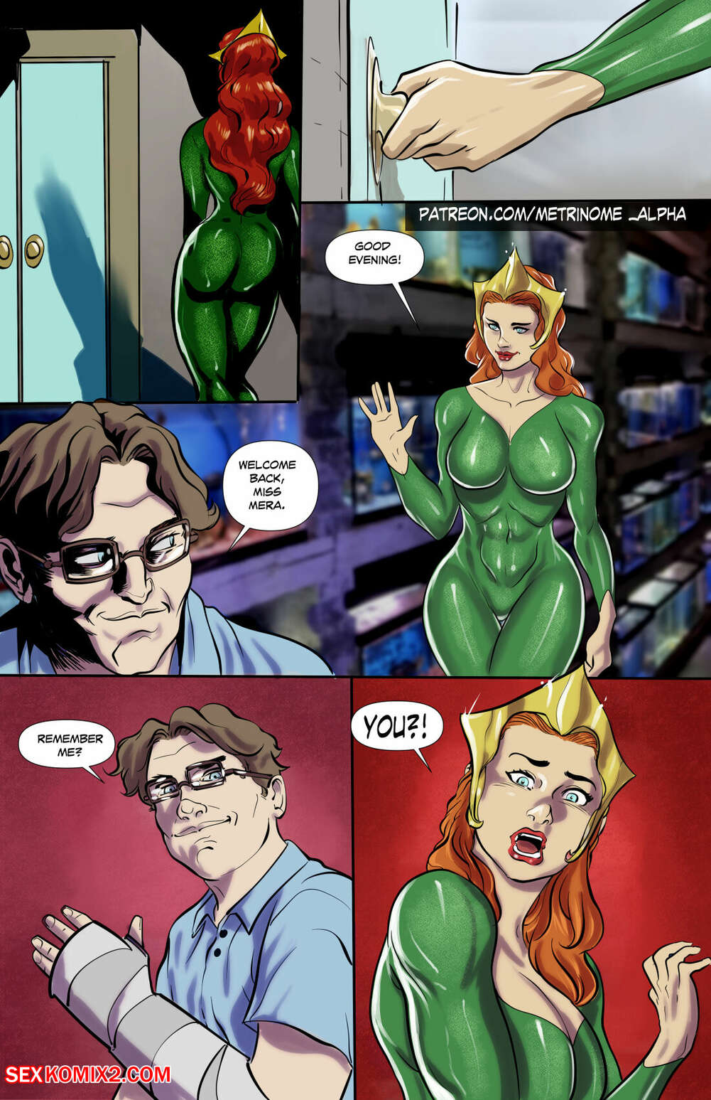 Porn comic Mera Gets Blackmailed. Metrinome