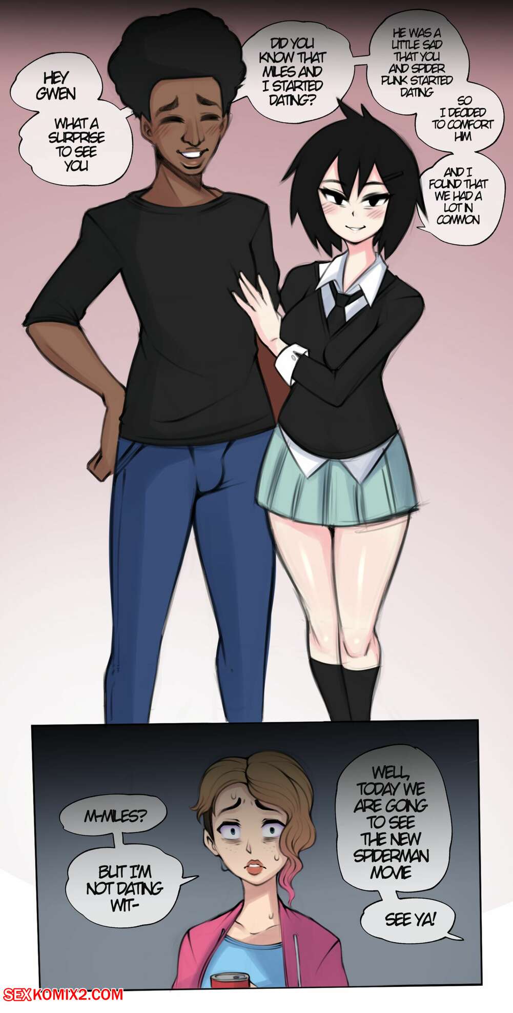 Porn comic Miles and Penny. SpiderMan. SaltyXodium