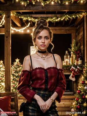 Porn comic Miley Cyrus. Festive Performance Christmas Singer Disney Actress. QuantumAI