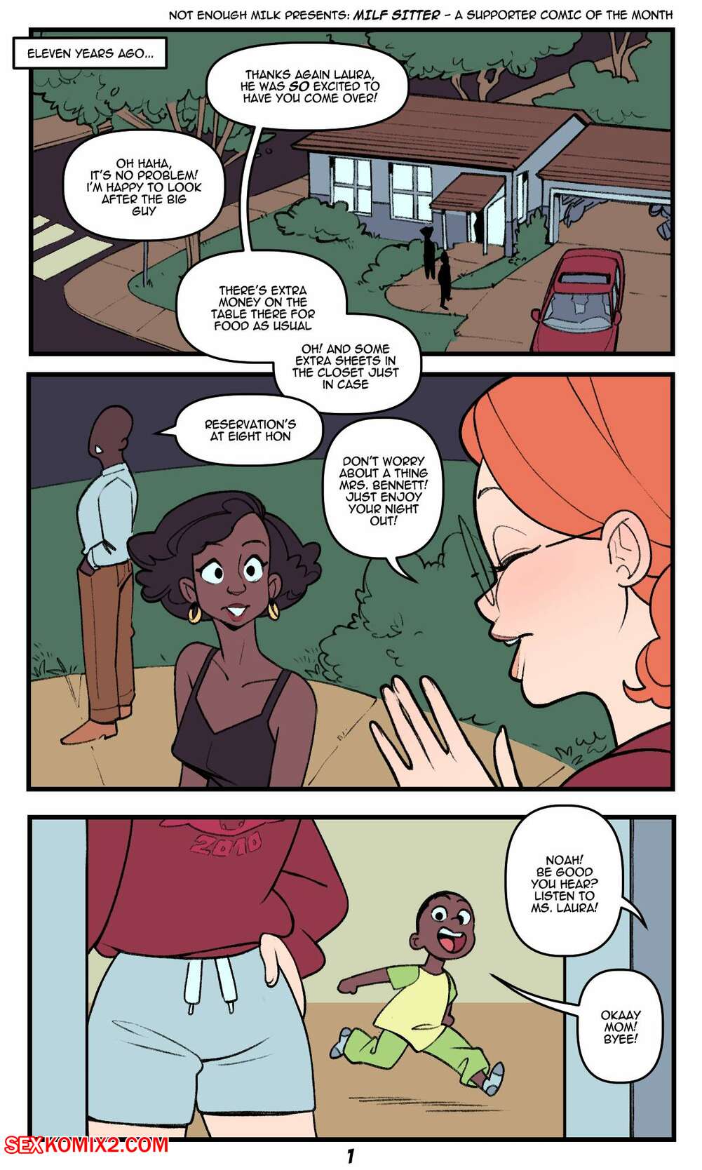 Porn comic MILF Sitter. NotEnoughMilk