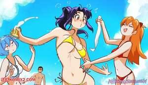 Porn comic Misatos summer time. Neon Genesis Evangelion. Snegovski
