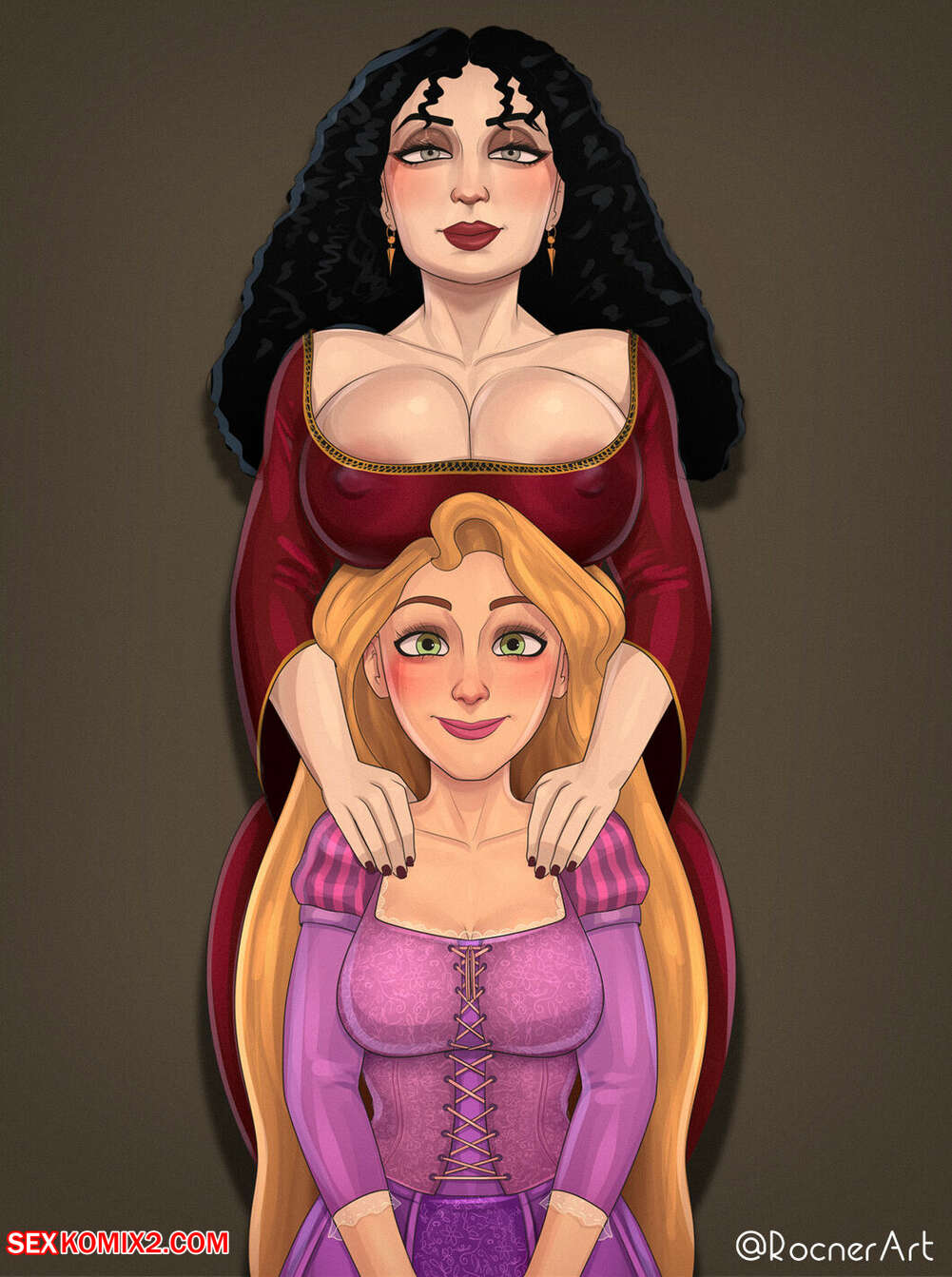 Porn comic Mother Gothel X Rapunzel. Tangled. Rocner