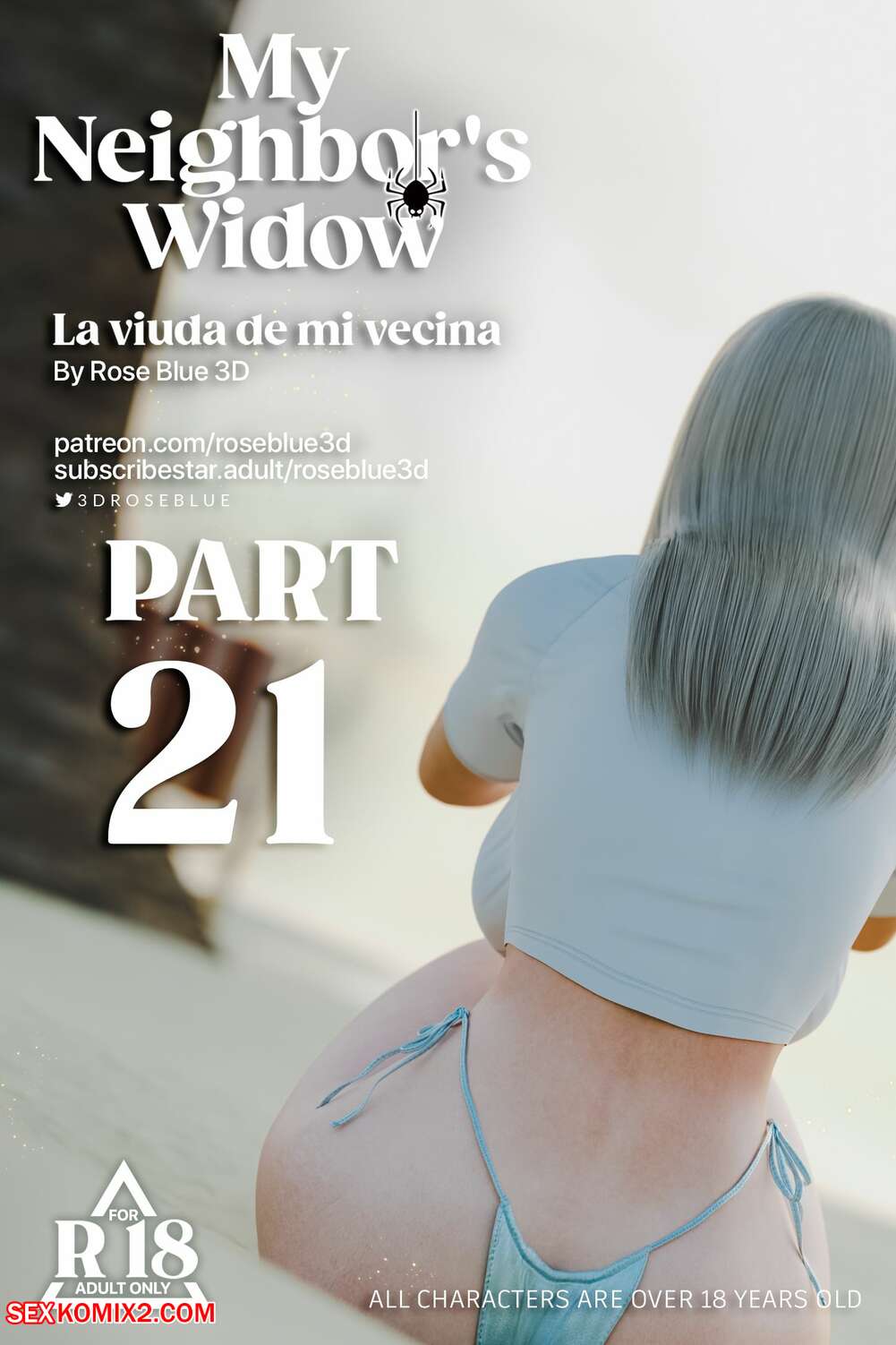 Porn comic My Neighbors Widow. Chapter 21. Rose Blue 3D