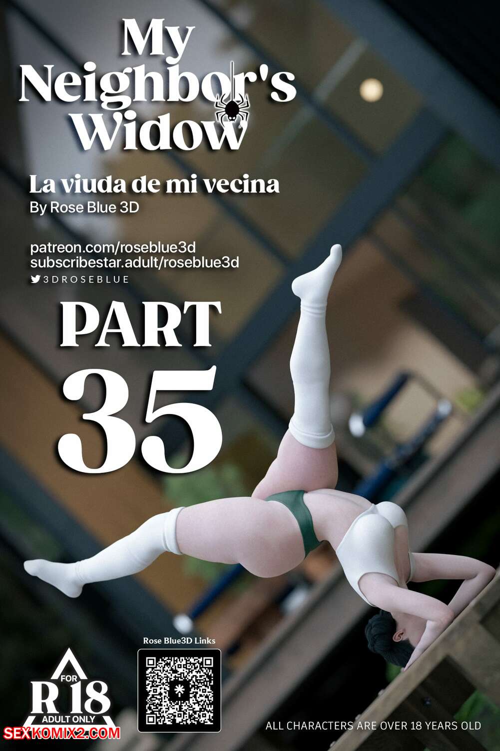 Porn comic My Neighbors Widow. Chapter 35. Rose Blue 3D