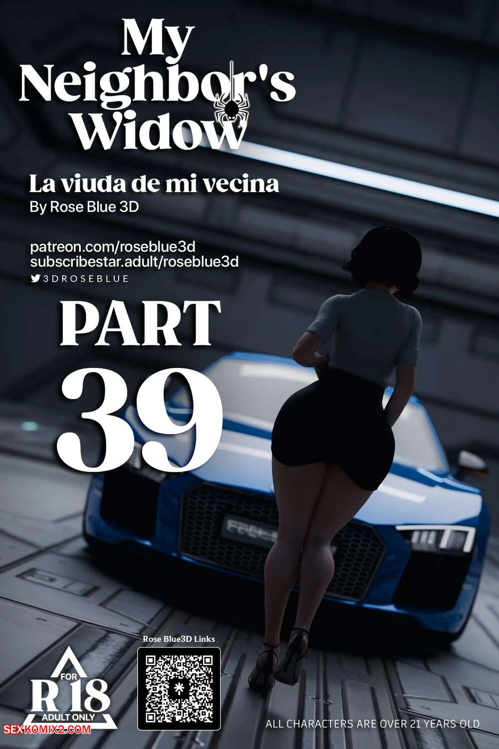 Porn comic My Neighbors Widow. Chapter 39. Rose Blue 3D