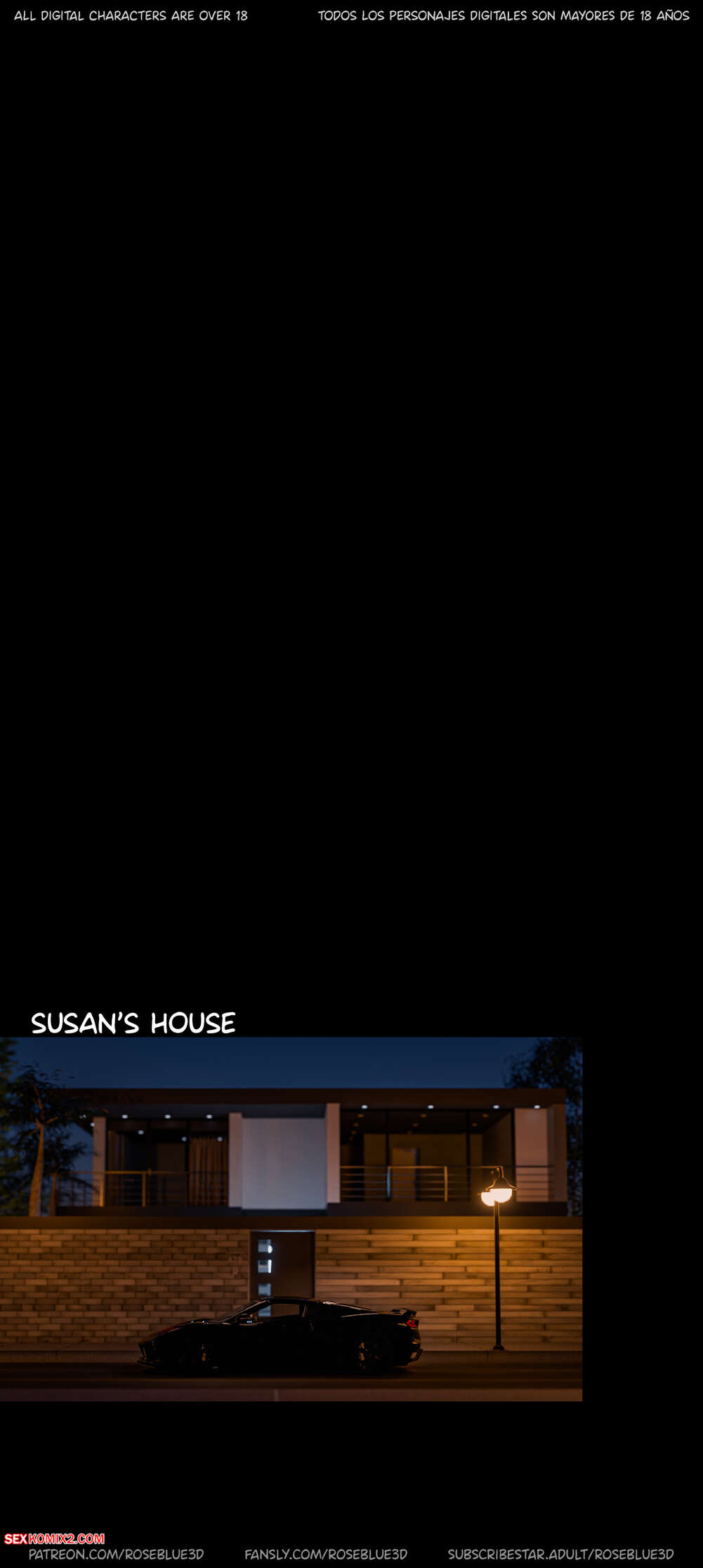 Porn comic My Neighbors Widow. Chapter 50. Rose Blue 3D