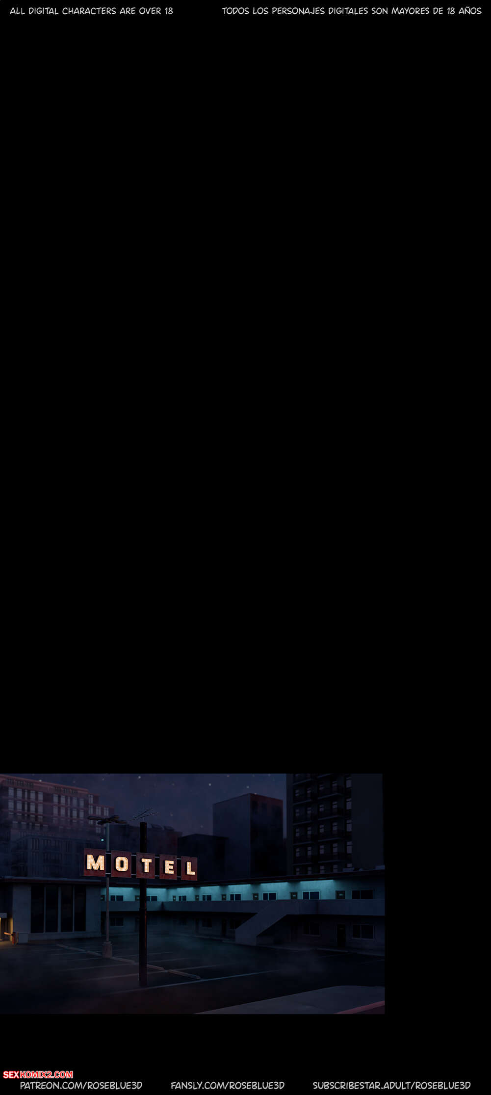 Porn comic My Neighbors Widow. Chapter 54. Rose Blue 3D