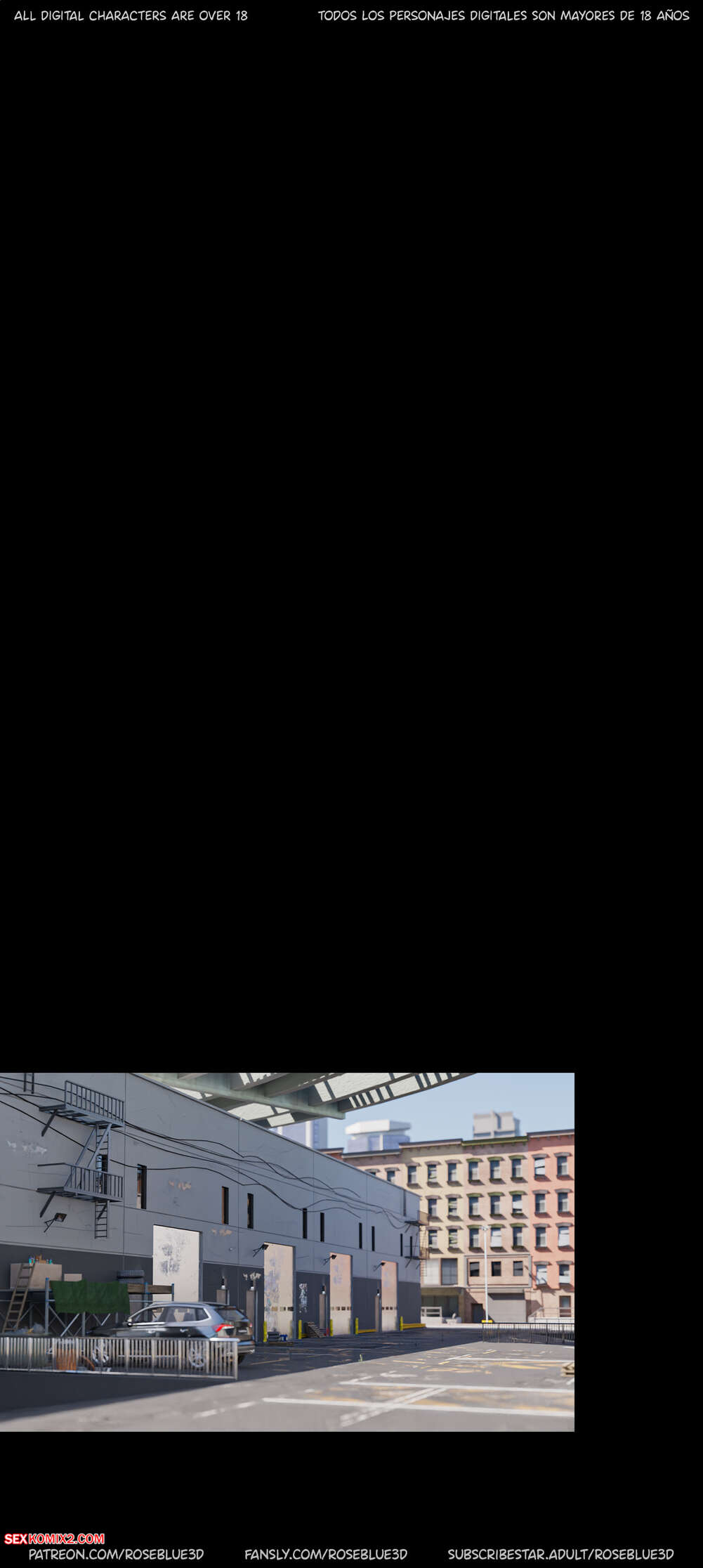 Porn comic My Neighbors Widow. Chapter 57. Rose Blue 3D