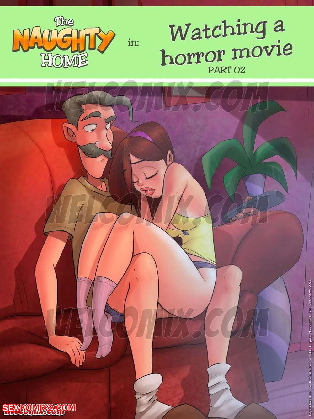 Porn comic Naughty Fam. Watching A Horror Movie 2. Chapter 14. WC TF.
