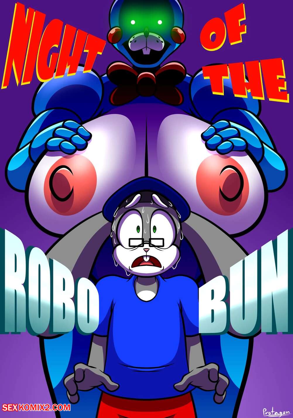 Porn comic Night of the Robo Bun. Protagon