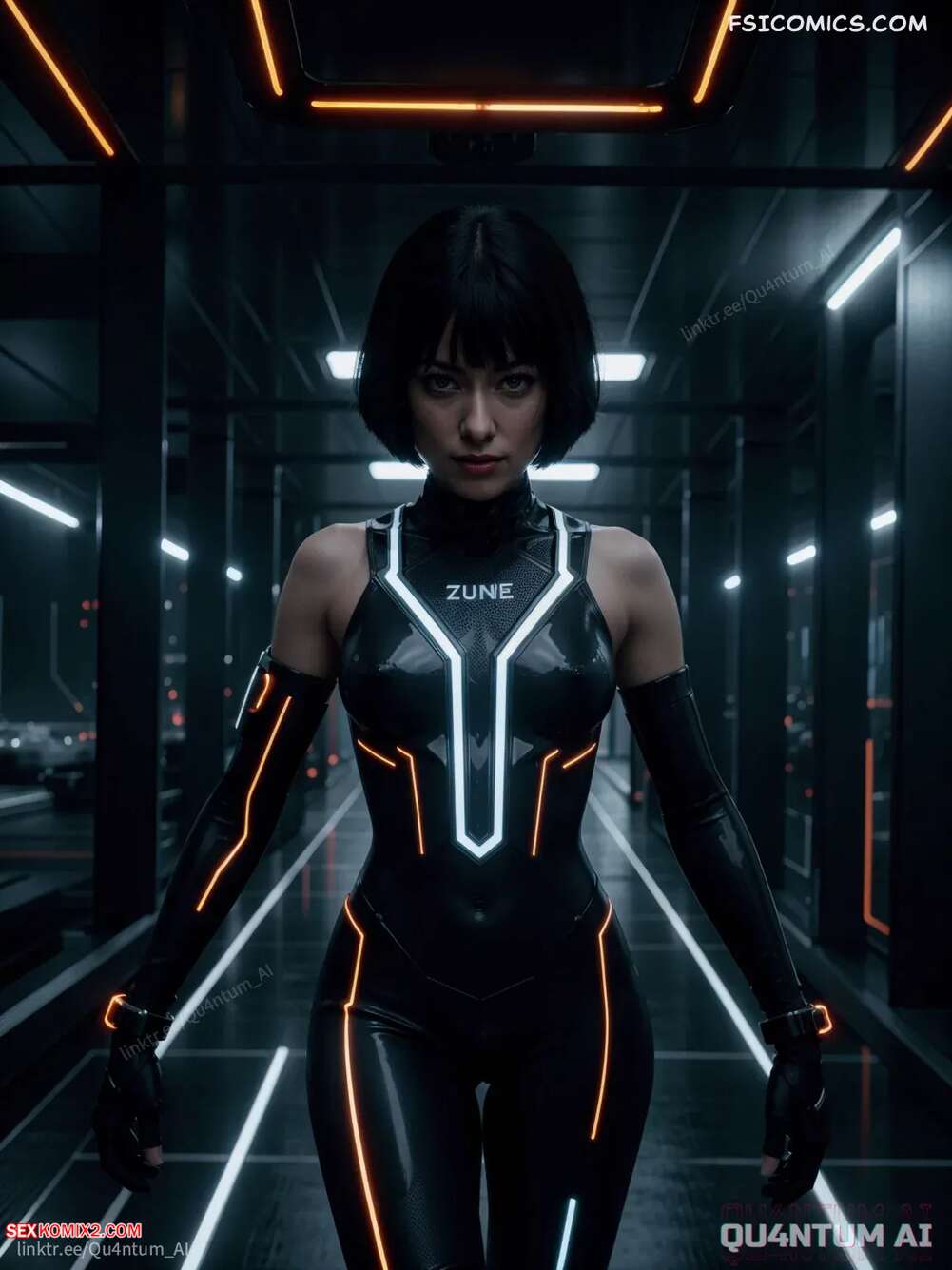 Porn comic Olivia Wilde. Quorra Thron Legacy. QuantumAI