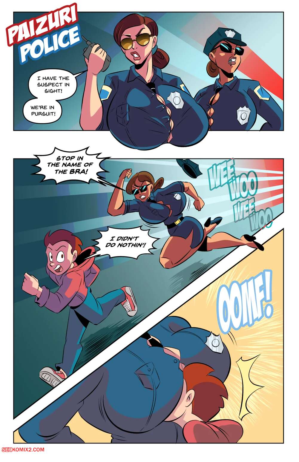 Porn comic Paizuri Police. Glassfish