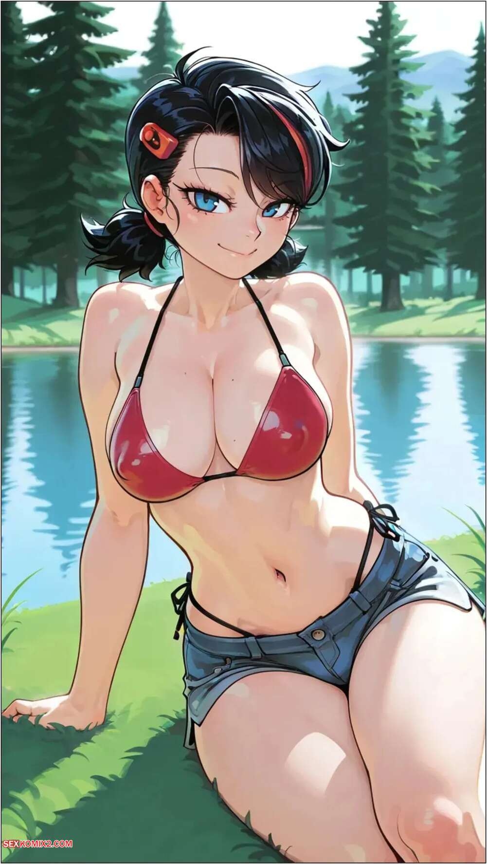 Porn comic Peni Parker Skinny Dipping. WienerGens