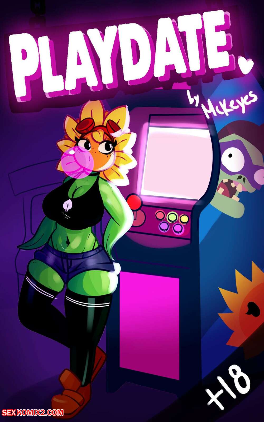 Porn comic Playdate. Plants vs Zombies. McKeyes