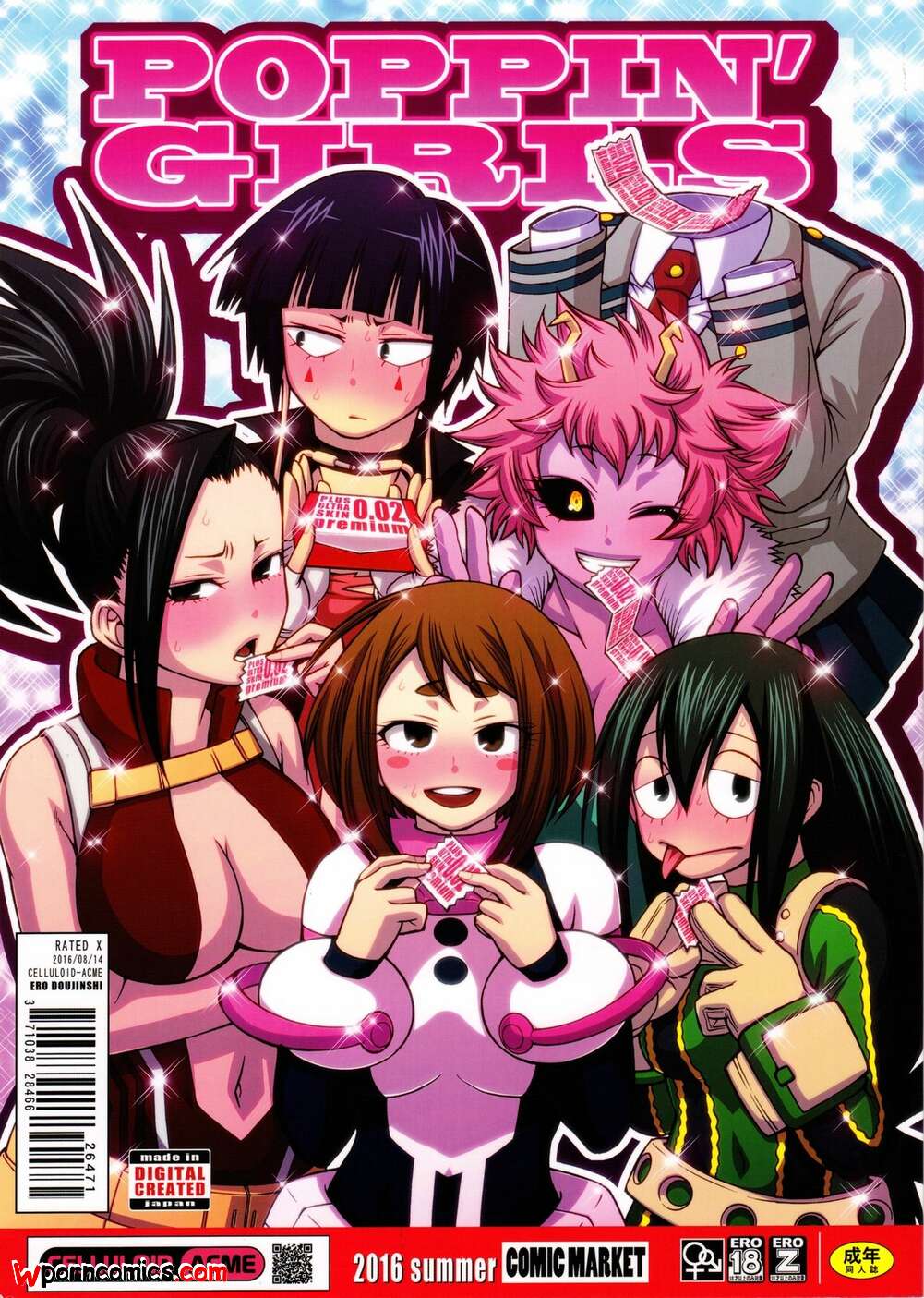Porn comic POPPIN GIRLS Color. My Hero Academia.