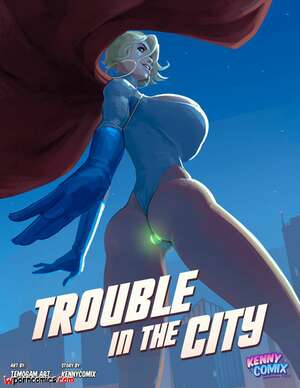 Porn comic Power Girl. Trouble in the City. Chapter 1. KennyComix , Temogam.