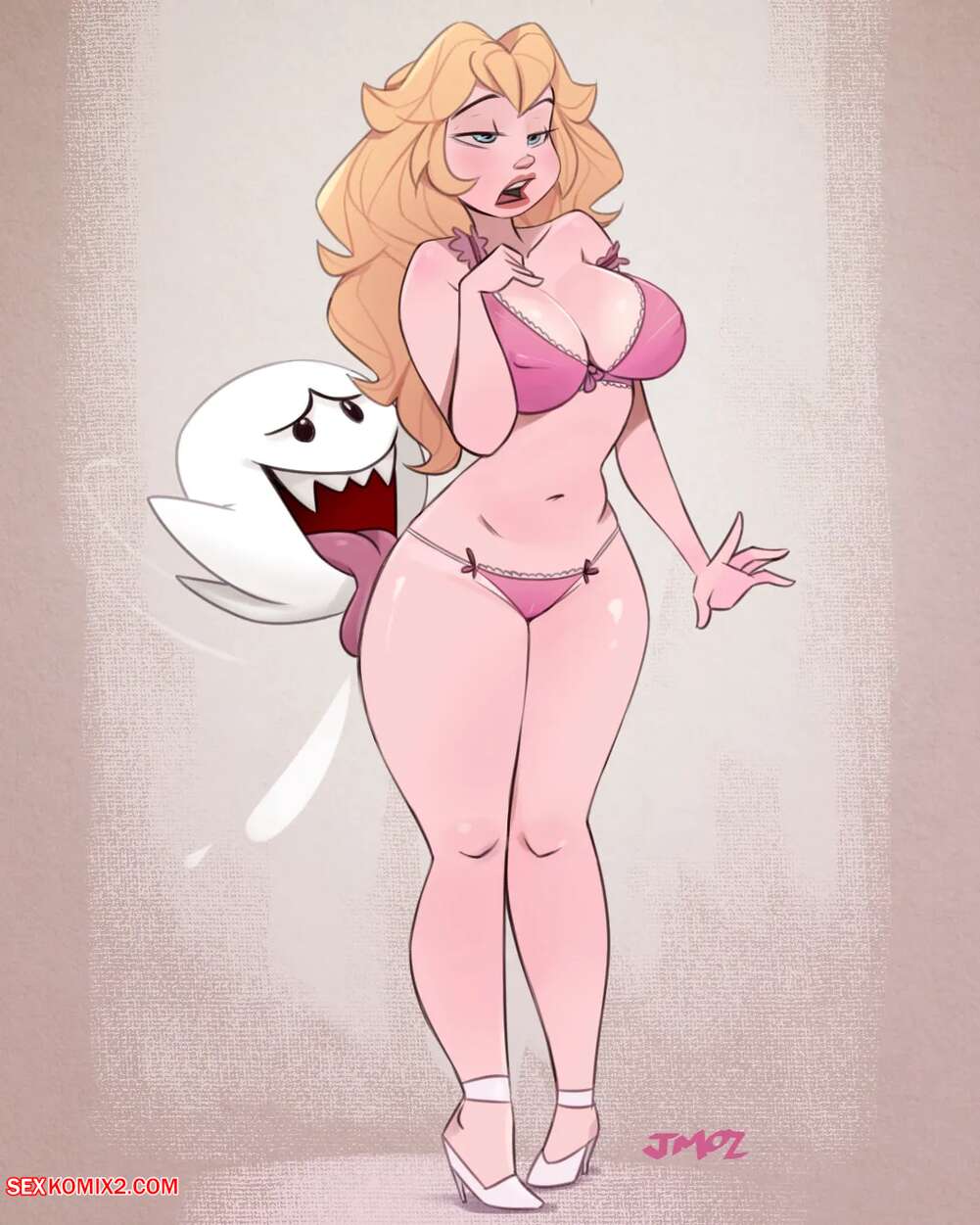 Porn comic Princess Peach. Mario Bros. JMoz