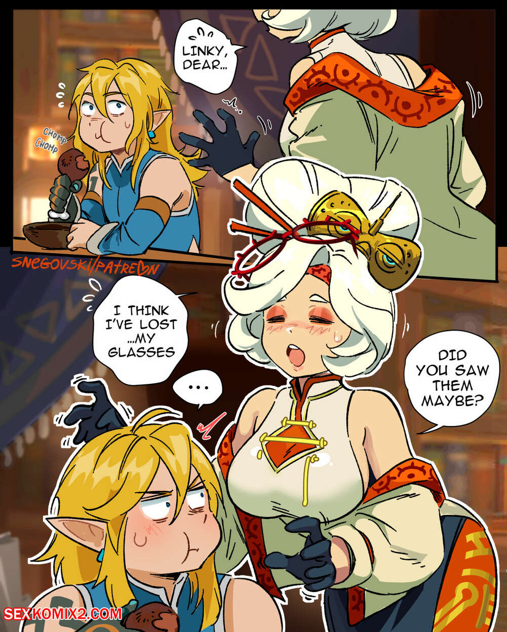 Porn comic PuhPurahs Glasses. Snegovski