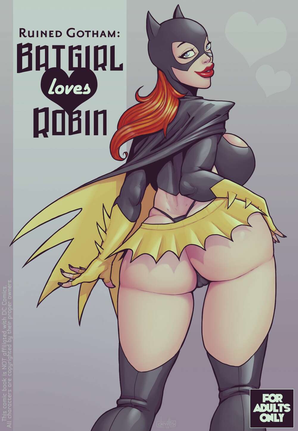 Porn comic Ruined Gotham. Batgirl Loves Robin. Batman.