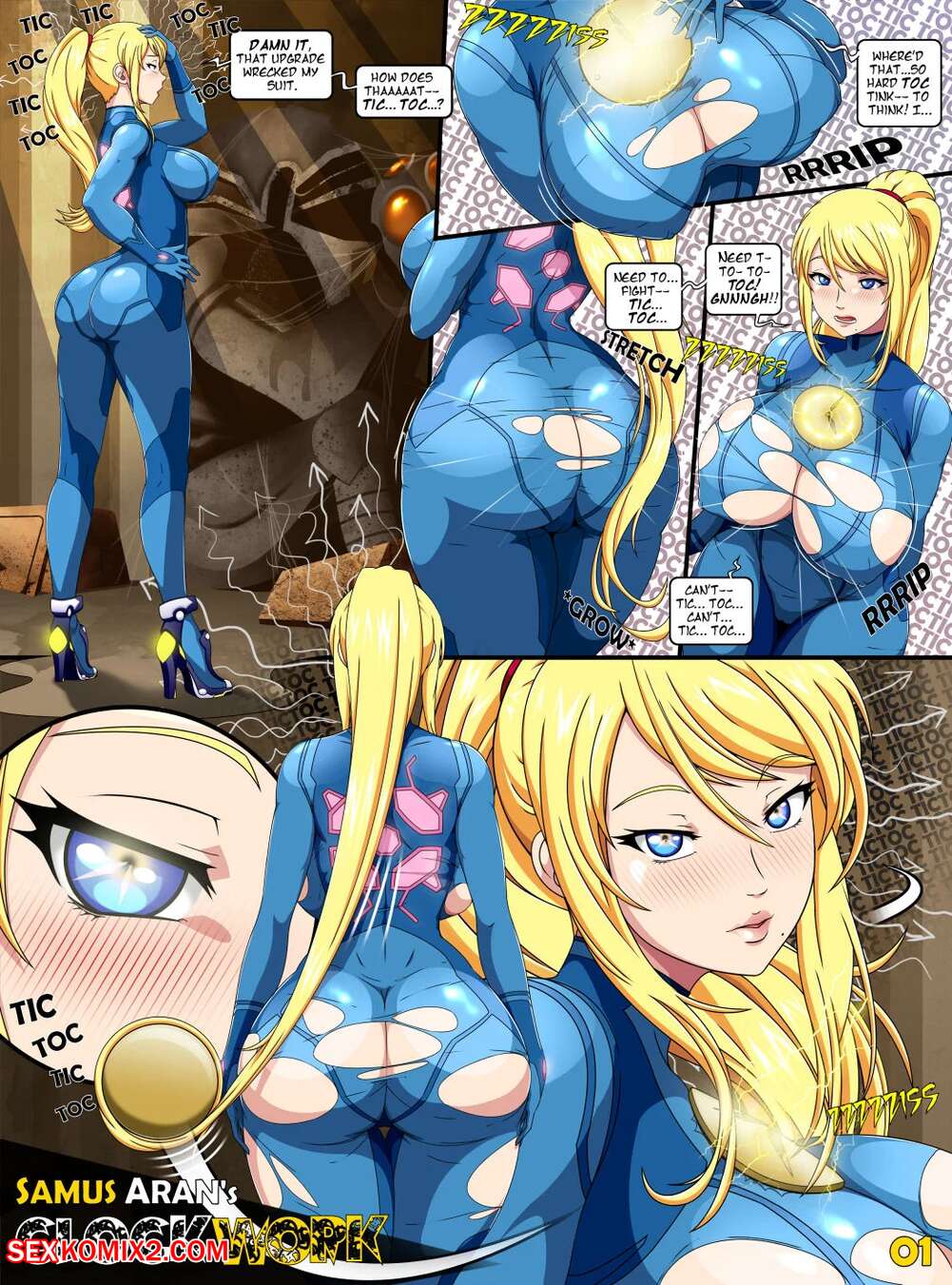 Porn comic Samus Arans Clockwork. Chapter 1. Metroid. StormFedeR.