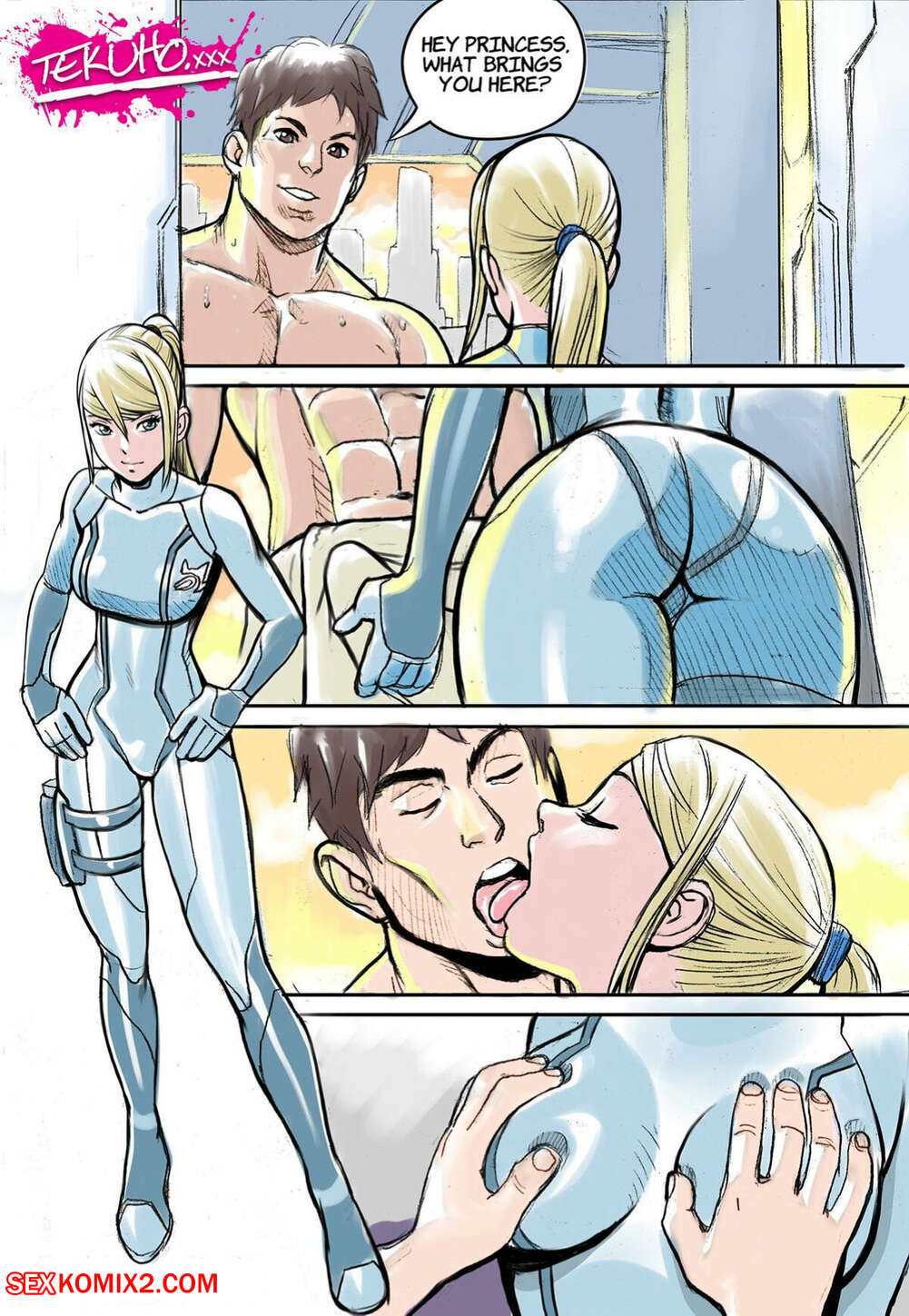 Porn comic Samus XXX. Bleached. Tekuho