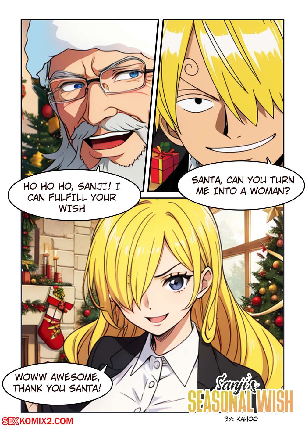 Porn comic Sanjis Seasonal Wish. Kahoo