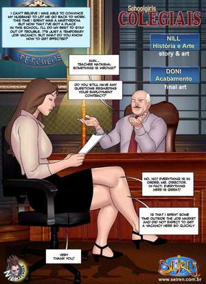 Porn comic Schoolgirls. Part 1.