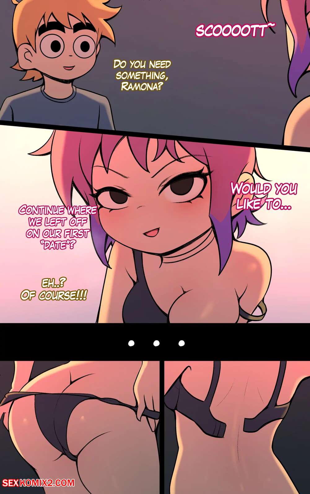 Porn comic Scott Pilgrim Takes Off. Niui