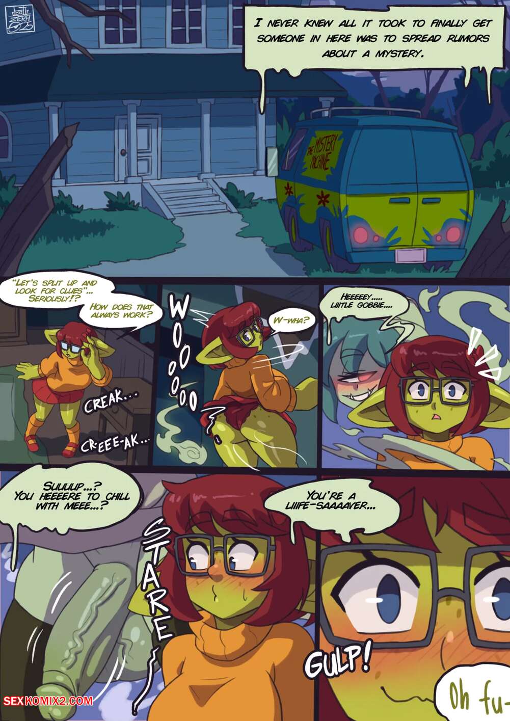 Porn comic Searching for clues in Mias Haunted House. deathZERA