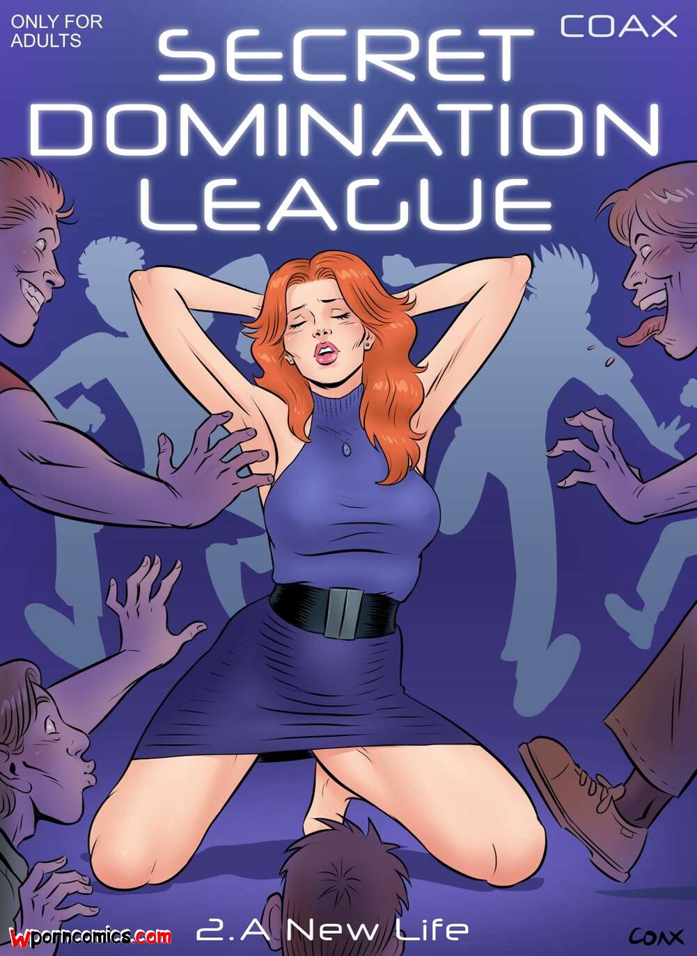 Porn comic Secret Domination League. Part 2. Coax