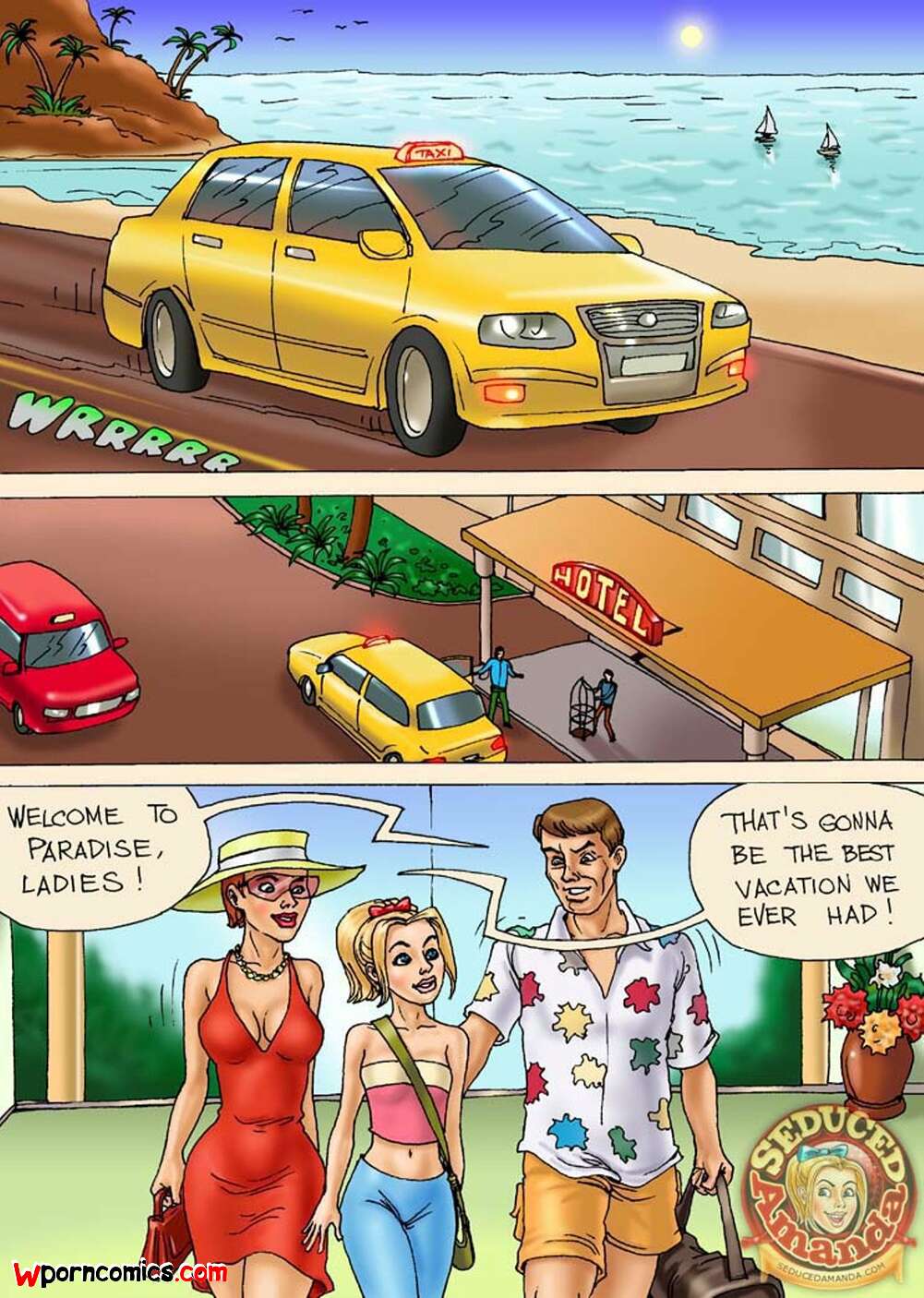 Porn comic Seduced Amanda. Seduced Amanda. Caribbean Vacation