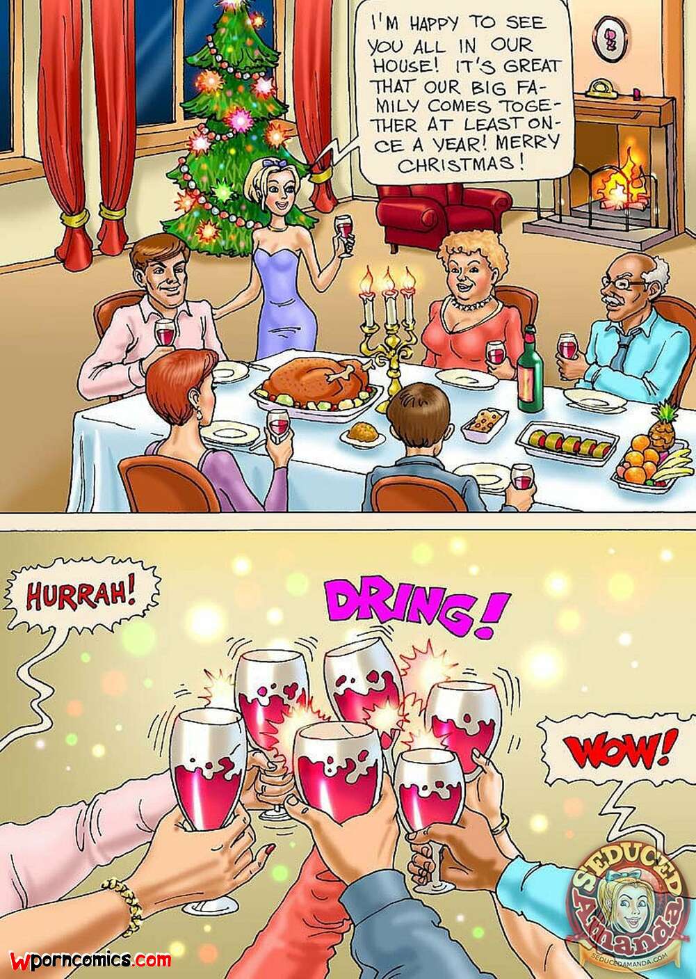 Porn comic Seduced Amanda. Seduced Amanda. Christmas Turkey