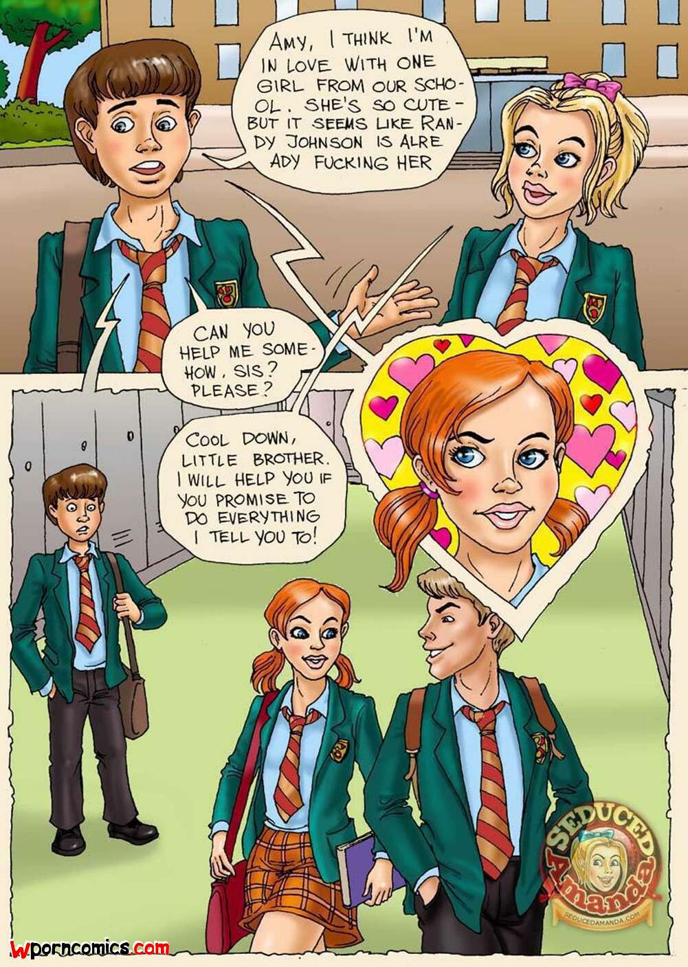Porn comic Seduced Amanda. Seduced Amanda. Helping my Brother Out
