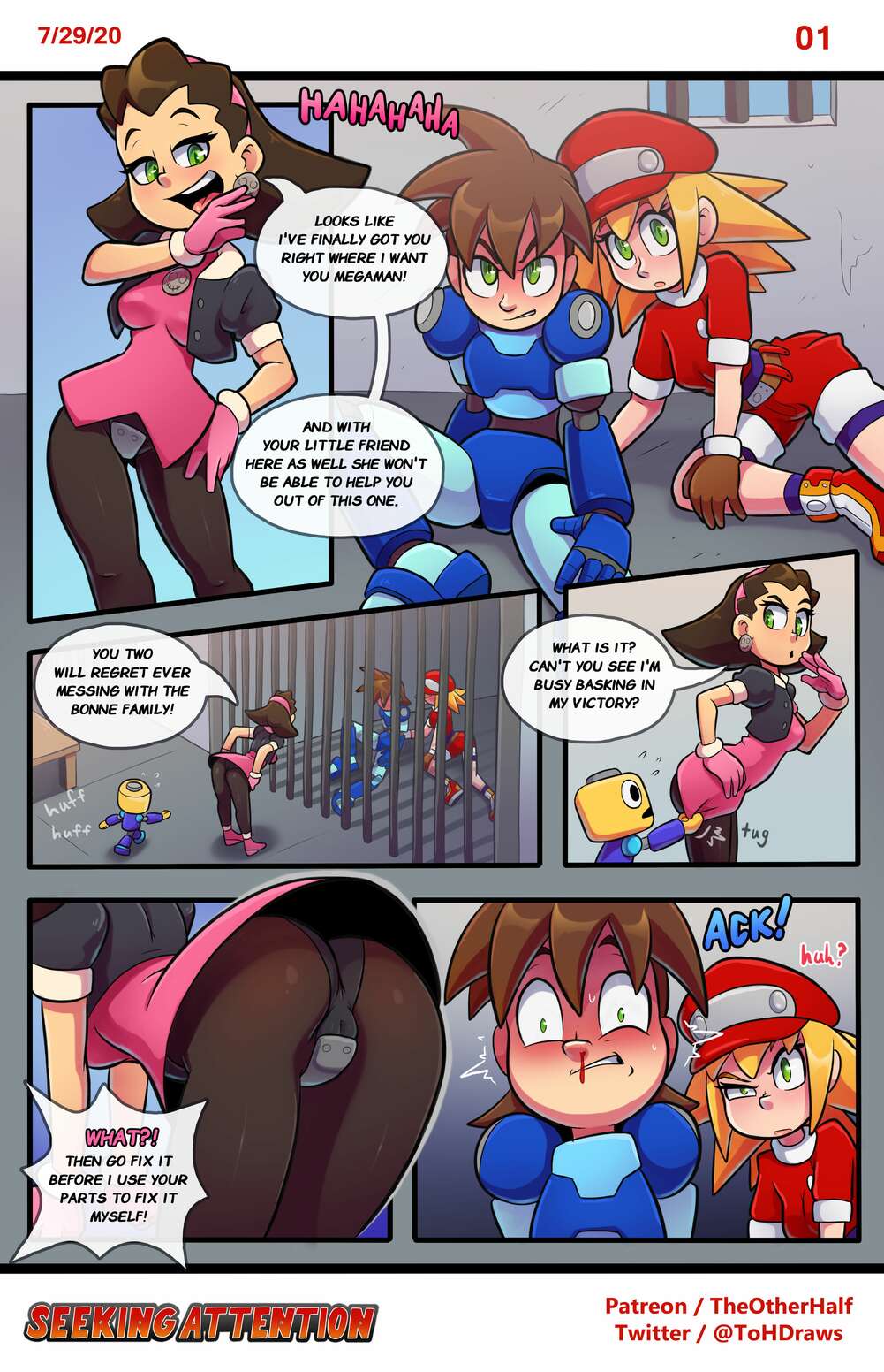 Porn comic Seeking Attention. Mega Man Legends. TheOtherHalf.