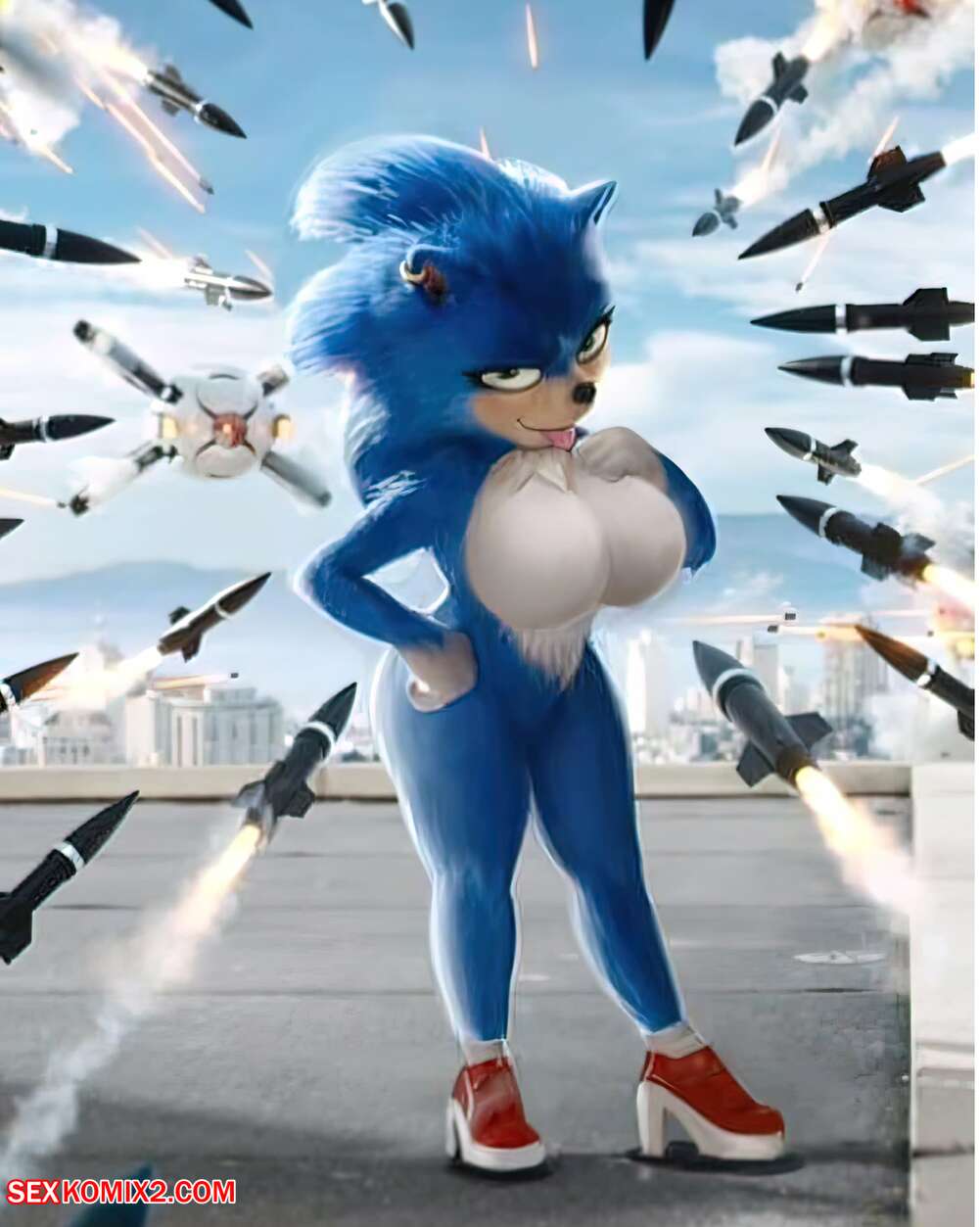 Porn comic Shadman. Sonic