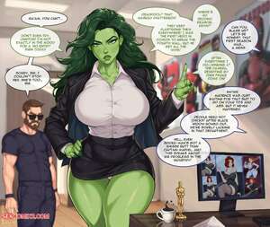Porn comic She Hulk. Marvel. Ange1witch.