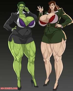 Porn comic SheHulk & Peggy Carter. Cyberboi.