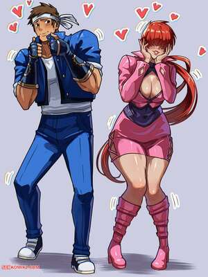 Hentai Manga Shermie x Shingo. KOF. Vlizz