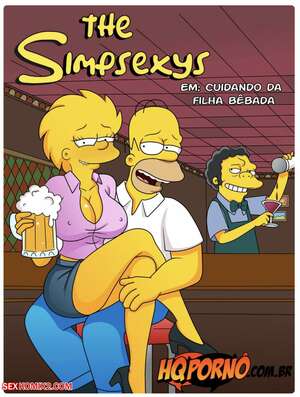 Porn comic Simpsons. Part 16. Caring for a drunk daughter. Os Simpsexys. HQPorno