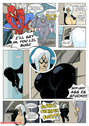 Porn comic Spider Man and Black Cat. Zaribot.