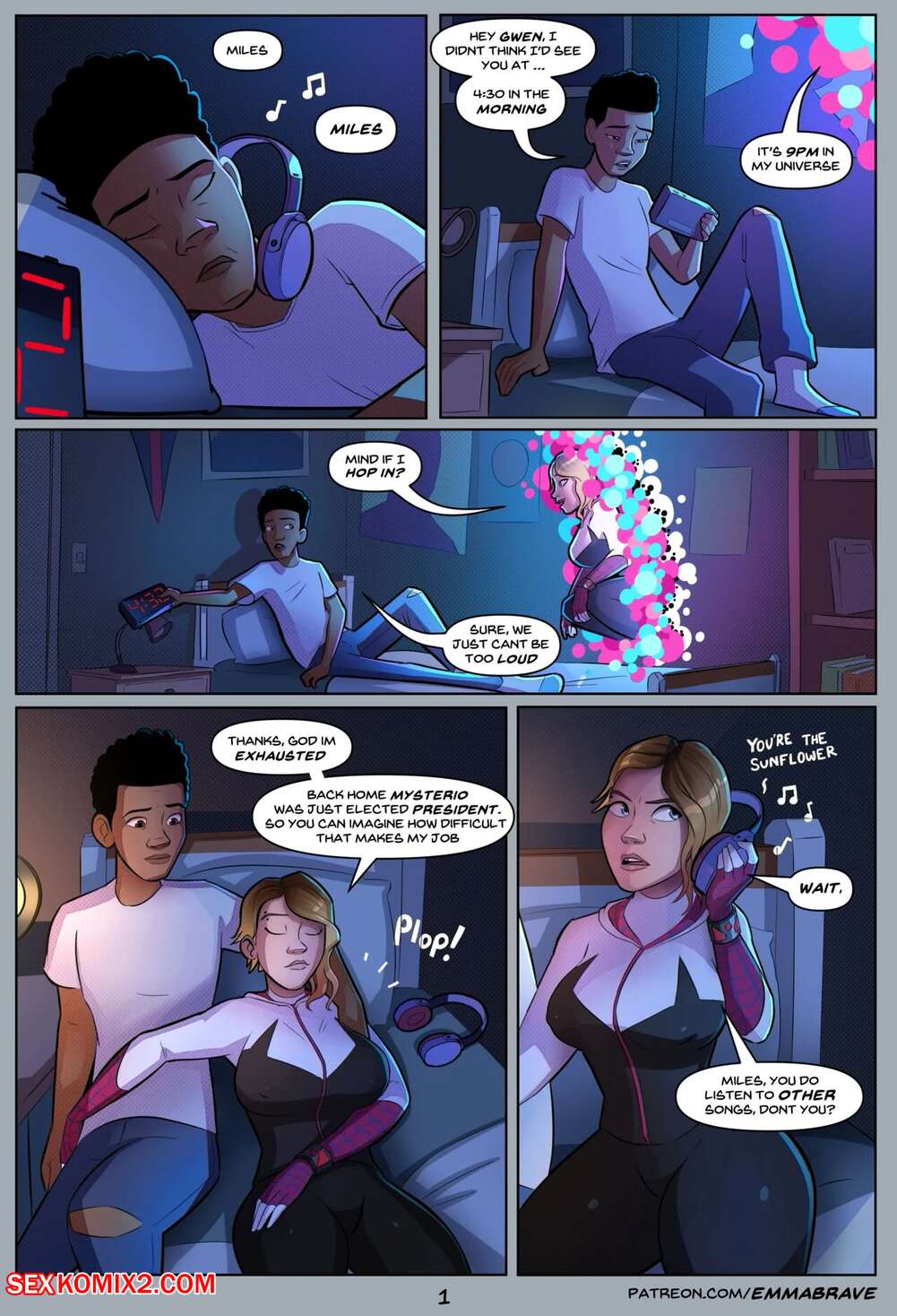 Porn comic Spider Verse 18+. EmmaBrave