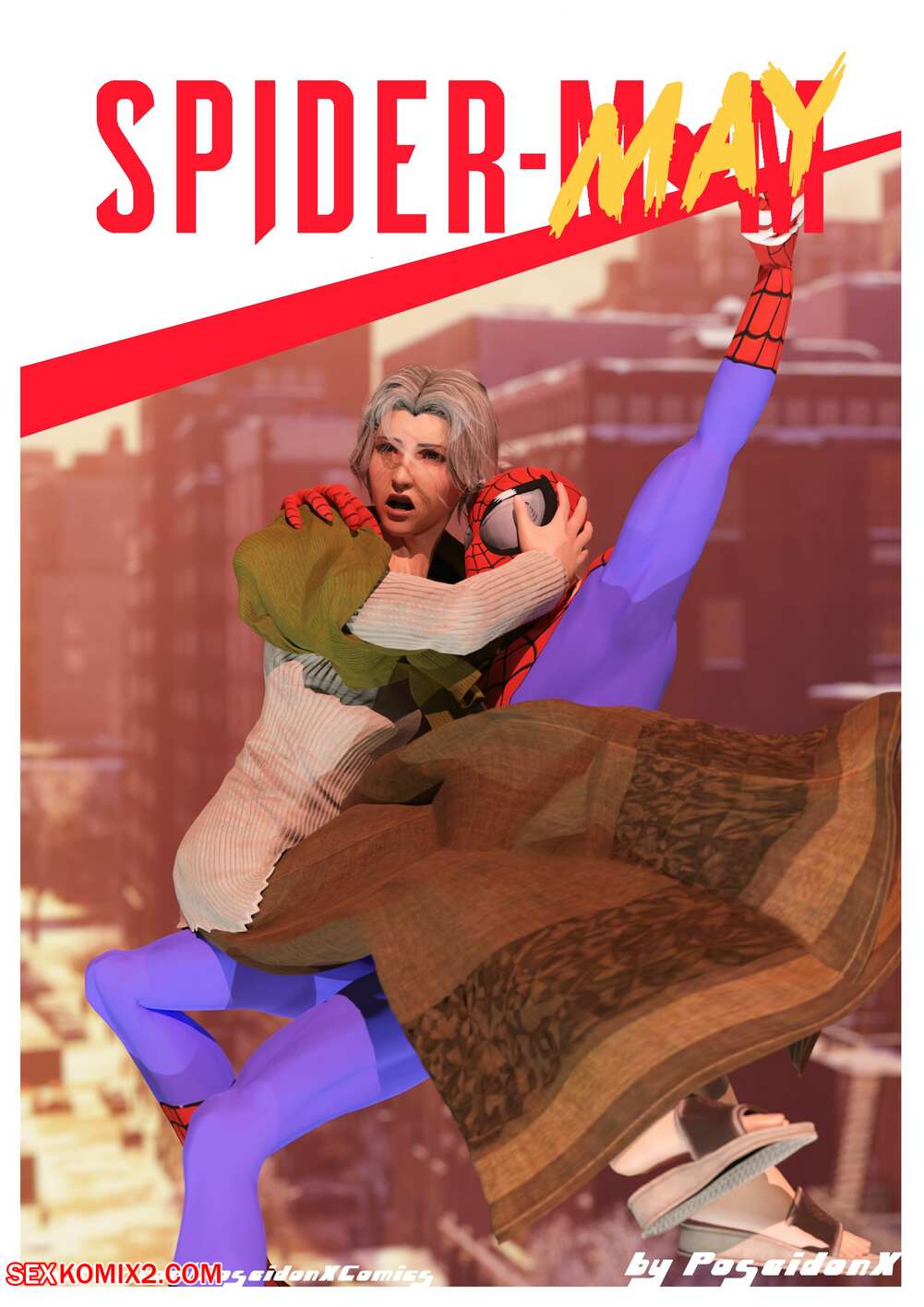 Porn comic SpiderMay. PoseidonX.